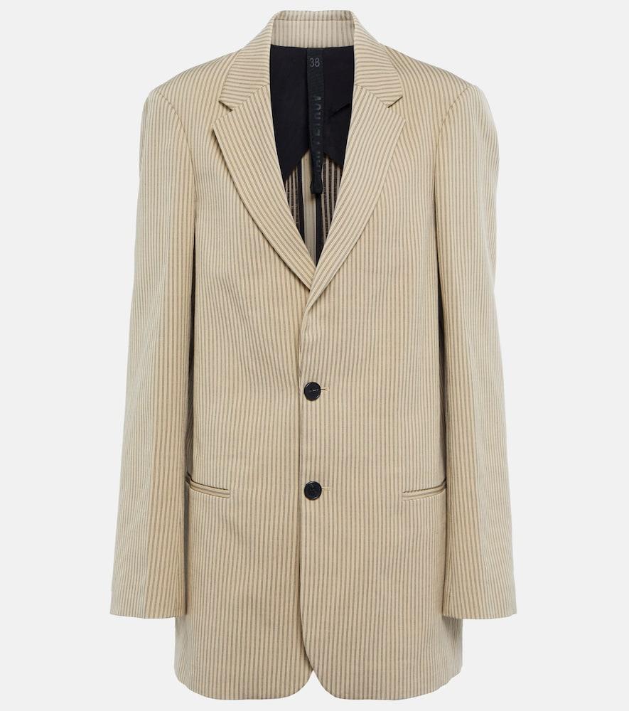 petar petrov isaac striped cotton-blend blazer
