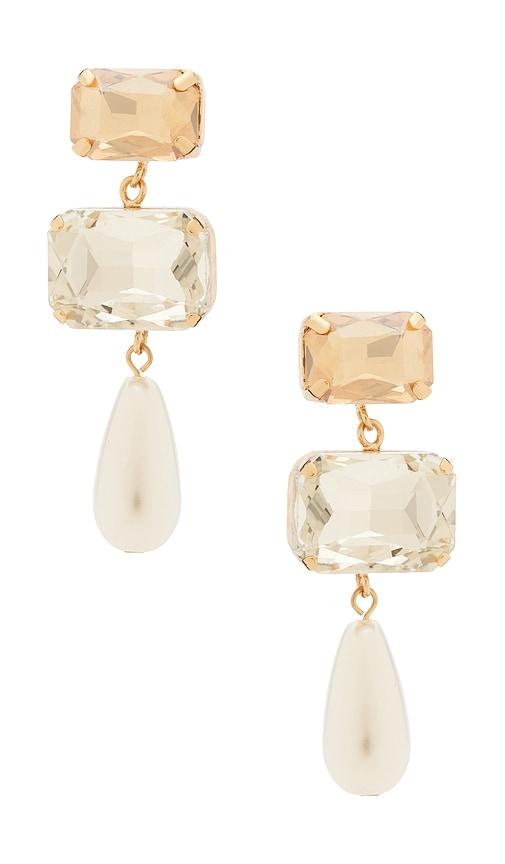 petit moments alexis pearl drop earrings in neutral.