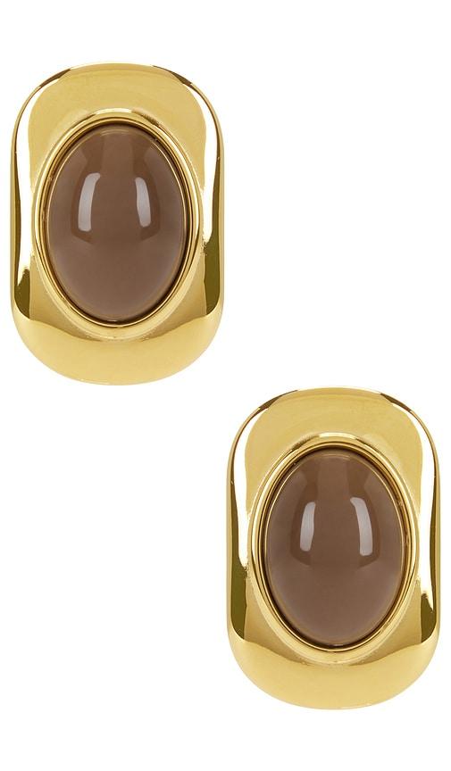 petit moments ashley earrings in brown.