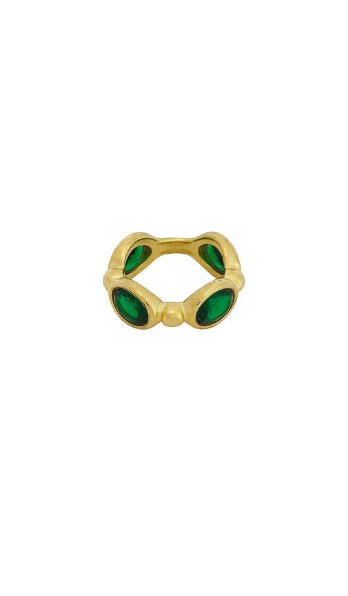 petit moments bita ring in green. - size 6 (also in 7)