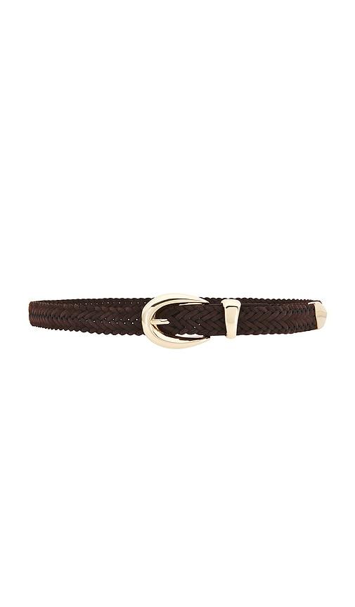 petit moments braided marisa belt in chocolate. - size m/l (also in xs/s)