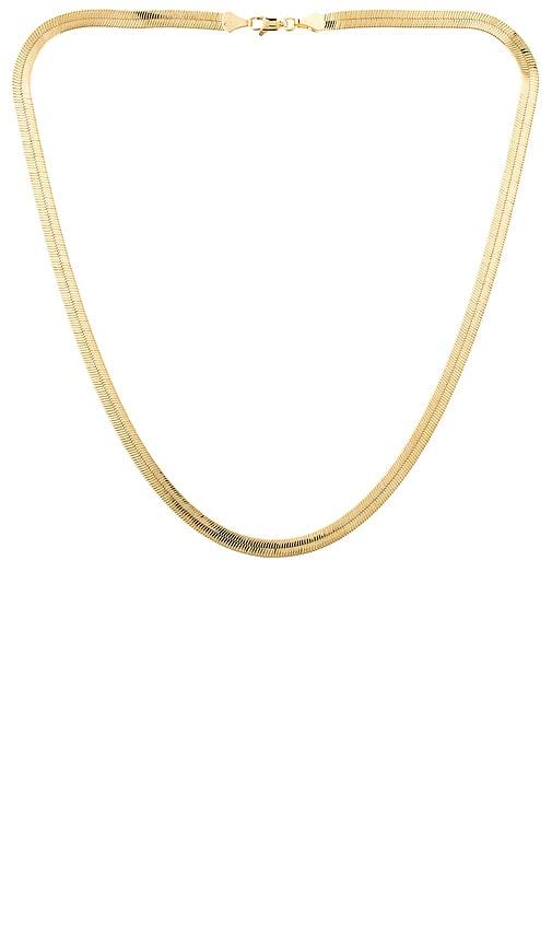 petit moments cher chain necklace in metallic gold.