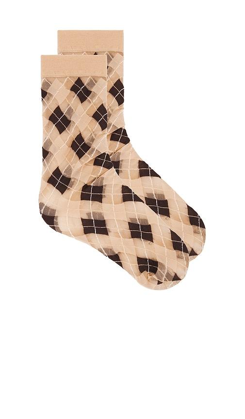 petit moments constance socks in brown.