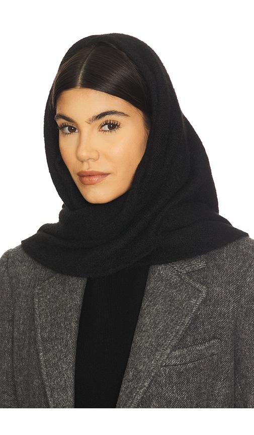 petit moments courchevel triangle scarf in black.