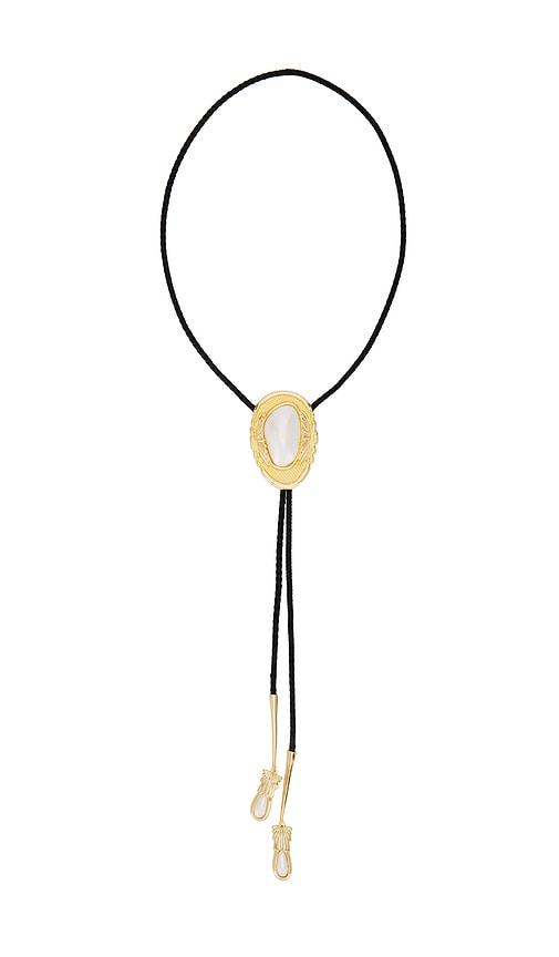 petit moments dolly bolo tie necklace in ivory.