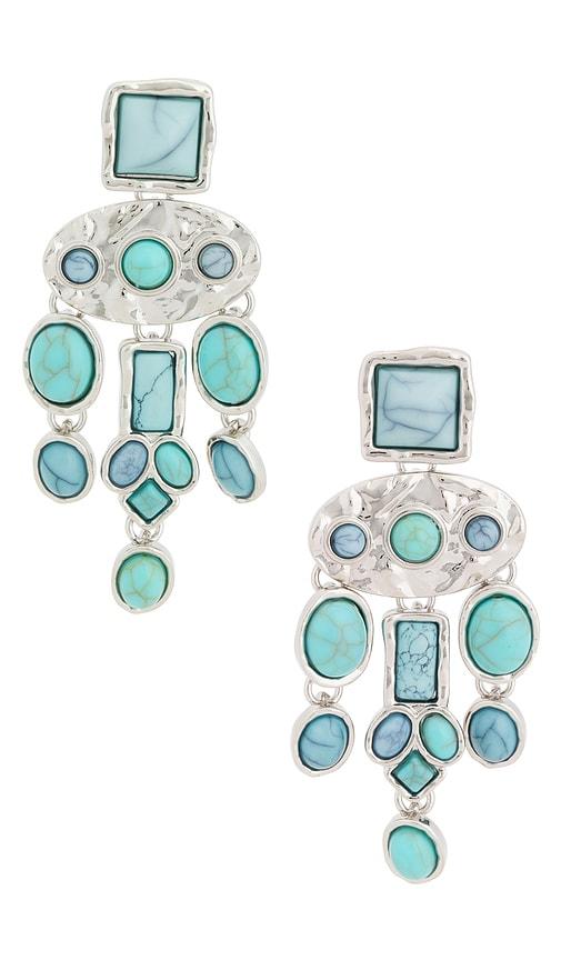 petit moments dusk earrings in teal.