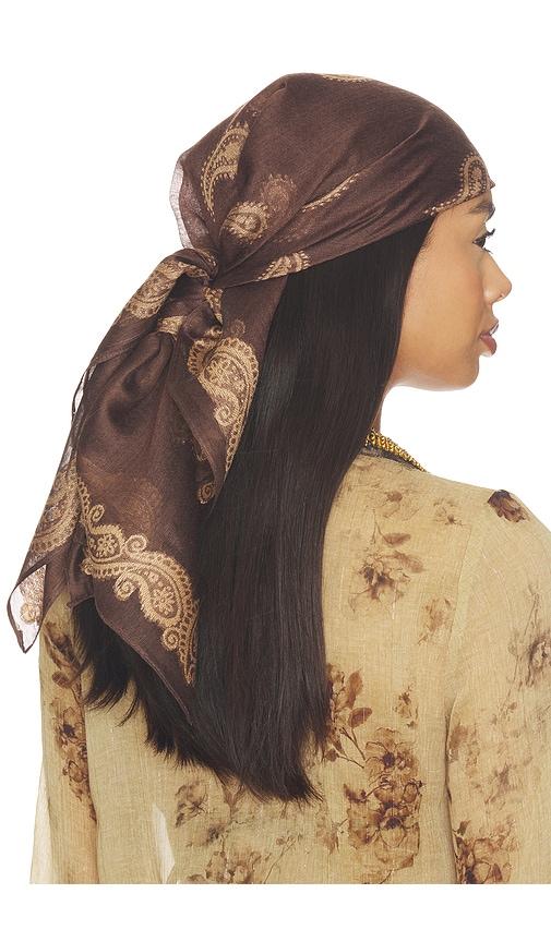 petit moments everly scarf in brown.