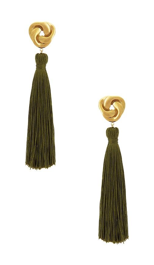 petit moments maddie earrings in olive.