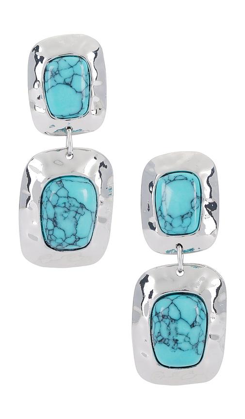 petit moments martina drop earrings in teal.
