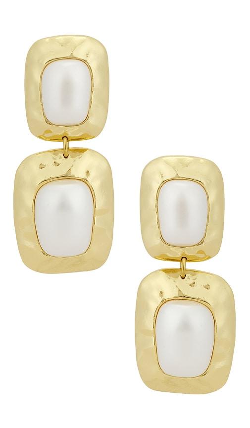 petit moments martina earrings in metallic gold.