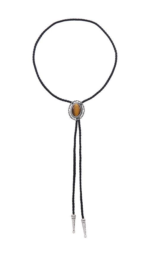 petit moments milton bolo necklace in brown.