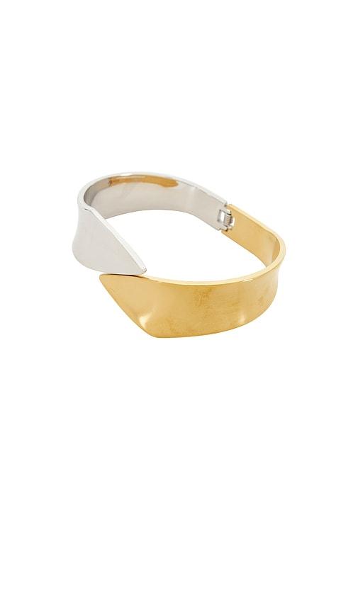 petit moments mixed cuff in metallic gold,metallic silver.