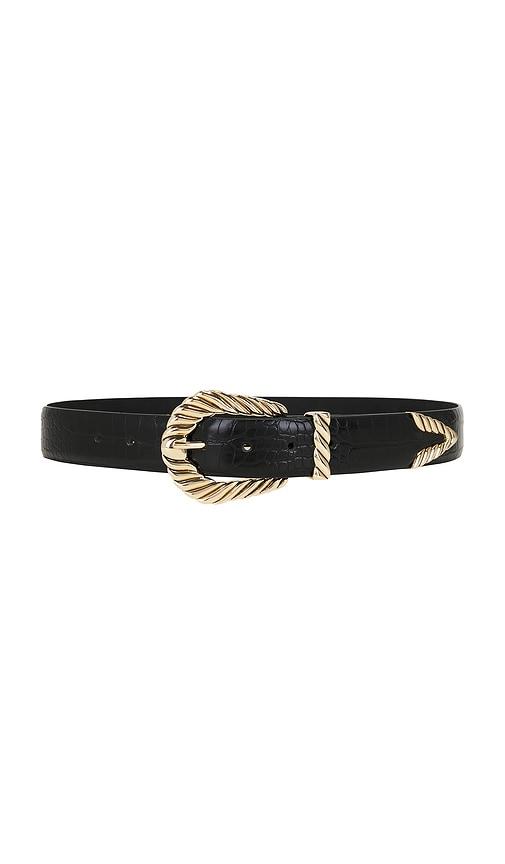 petit moments modern rodeo belt in black. - size m/l (also in xs/s)