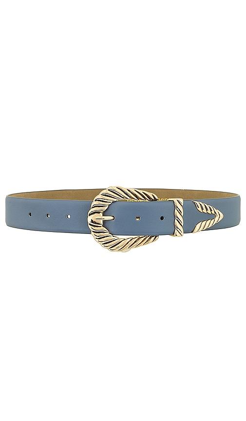 petit moments modern rodeo belt in blue. - size xs/s (also in m/l)