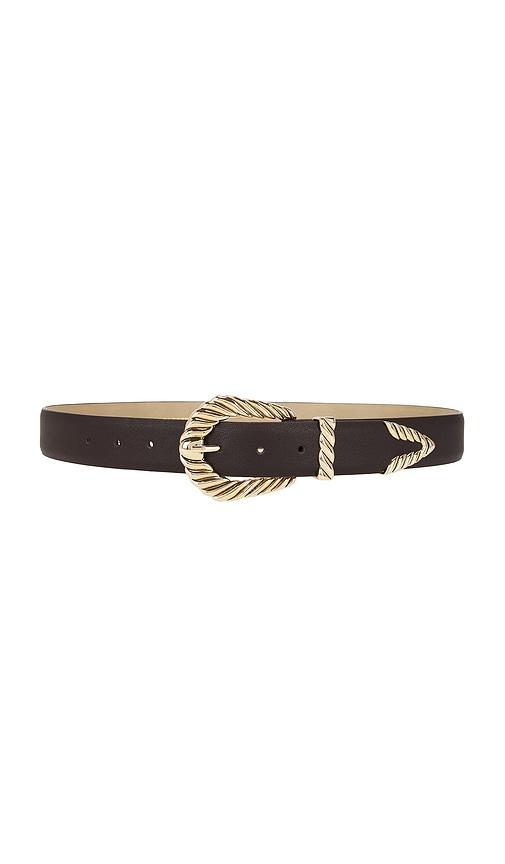 petit moments modern rodeo belt in chocolate. - size m/l (also in xs/s)