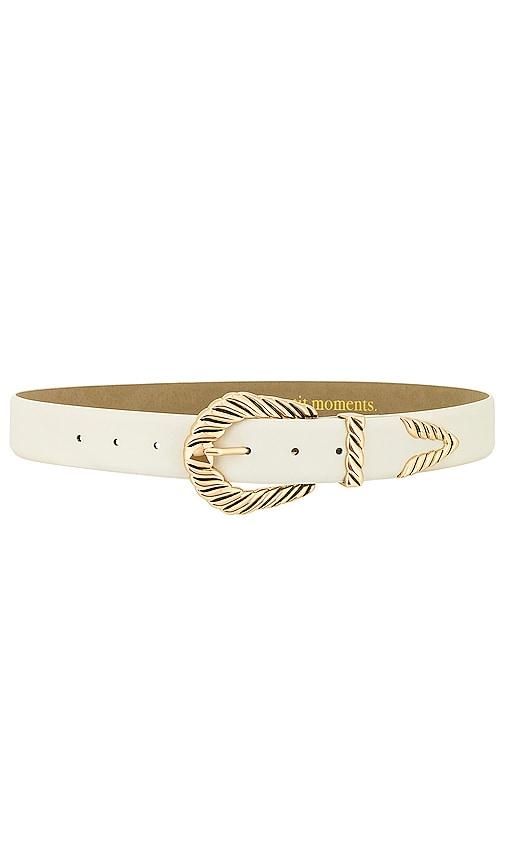 petit moments modern rodeo belt in white. - size m/l (also in xs/s)