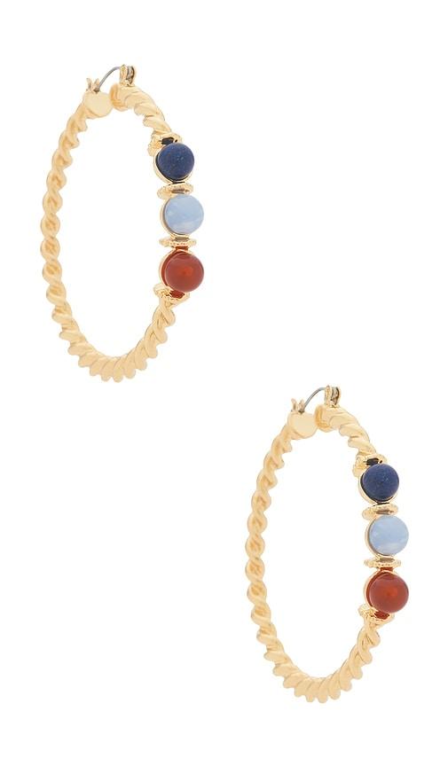 petit moments nautical hoops in metallic gold.