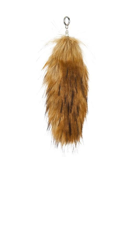 petit moments olsen keychain in brown.