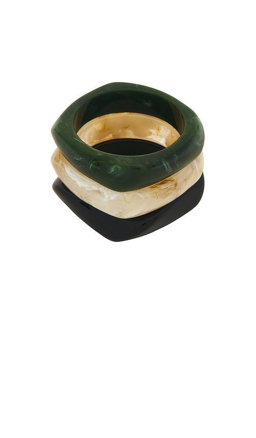 petit moments party cuff set of 3 in black.