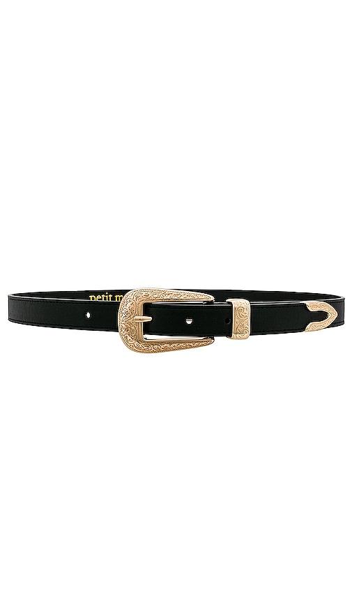 petit moments phoenix belt in black. - size m/l (also in xs/s)