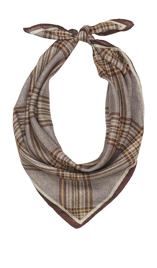 petit moments plaid scarf in neutral.