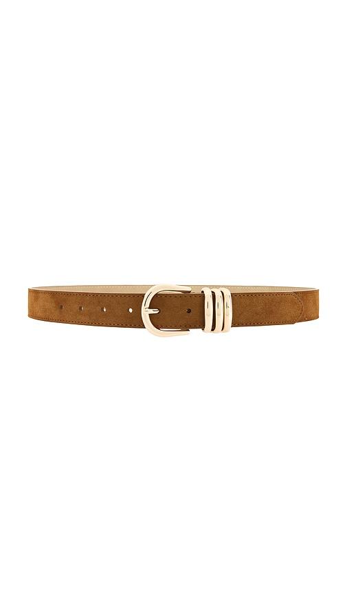 petit moments polished belt in brown. - size m/l (also in xs/s)