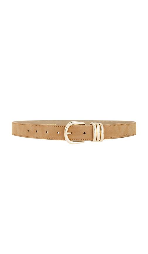 petit moments polished belt in tan. - size m/l (also in xs/s)