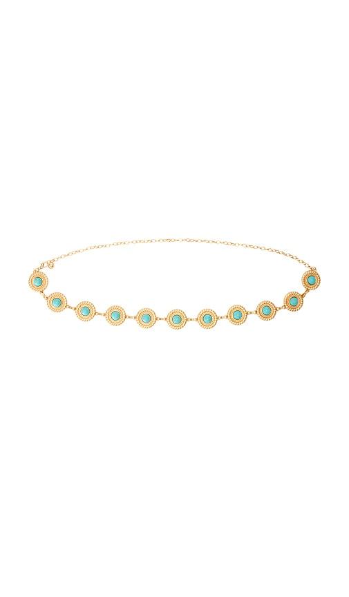 petit moments santa fe belt in metallic gold.