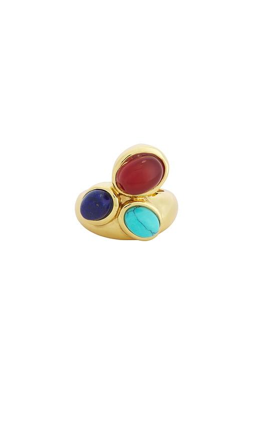 petit moments sevilla ring in blue,brown. - size 7 (also in 8)