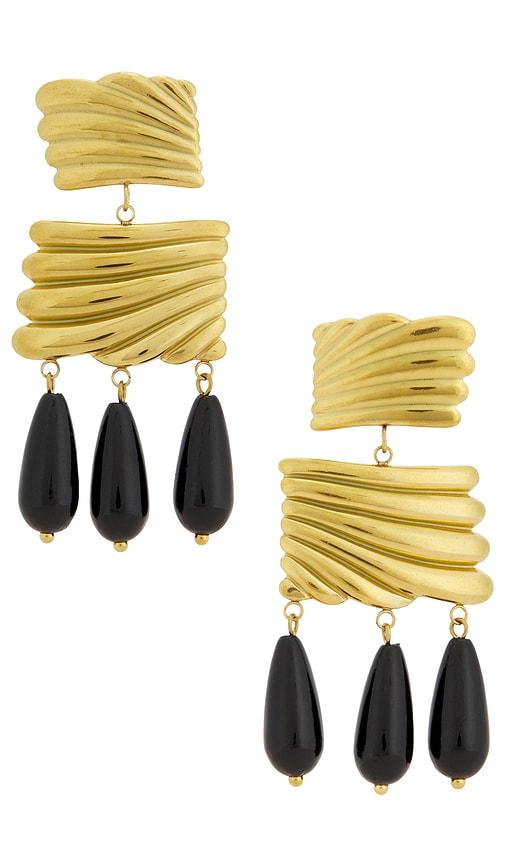 petit moments sonora earrings in metallic gold.