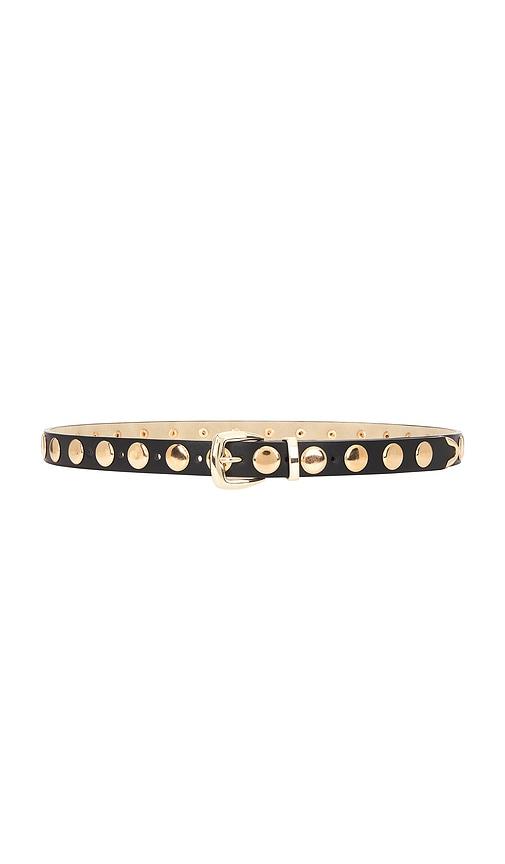 petit moments studded disc belt in black. - size m/l (also in xs/s)