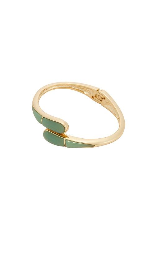 petit moments thin livorno stone wrap cuff in green.