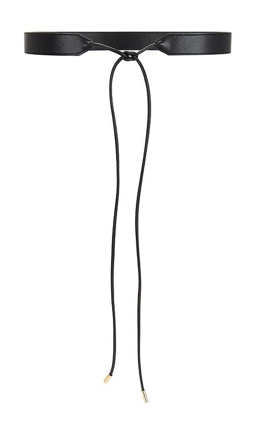petit moments tie belt in black.
