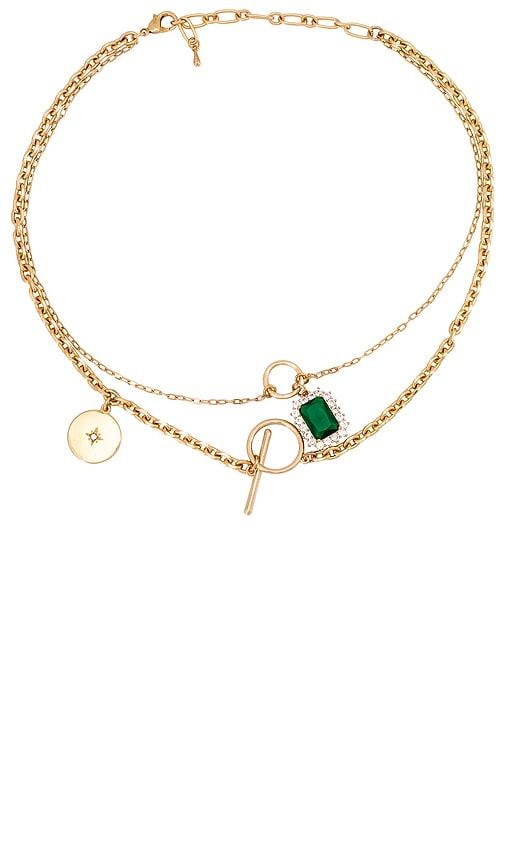 petit moments tommy necklace in metallic gold.