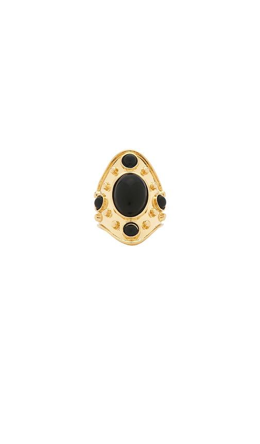 petit moments willow ring in black. - size 6 (also in 7)