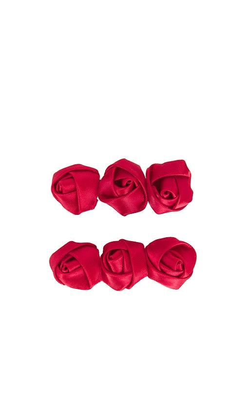 petit moments x scott king hair olivia barrette clips in red.