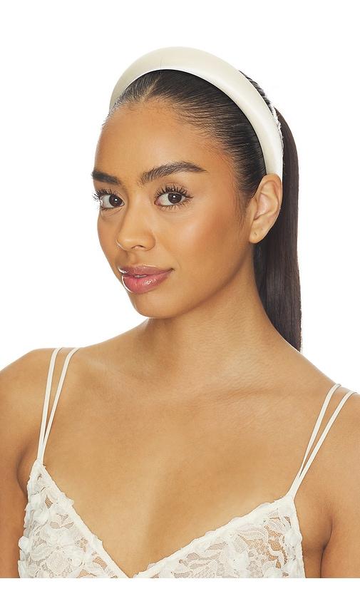 petit moments x scott king hair rosie headband in cream.
