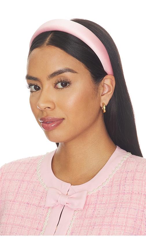 petit moments x scott king hair rosie headband in pink.