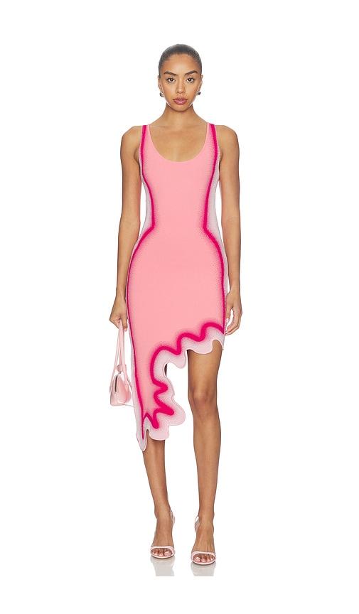ph5 aster reversible wavy dress in pink. - size l (also in xl)