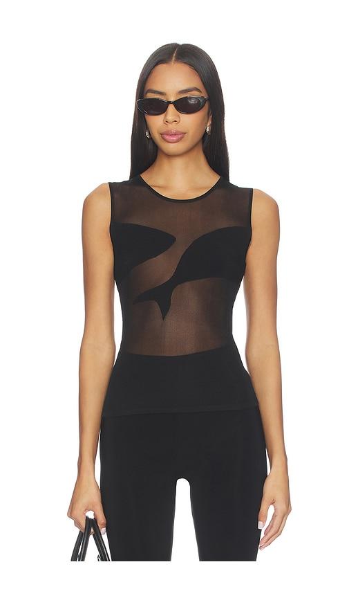 ph5 oscar sheer tank in black. - size l (also in m, s)