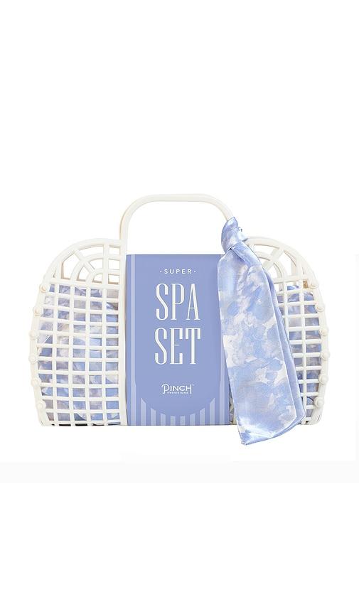 pinch provisions super spa set in periwinkle.