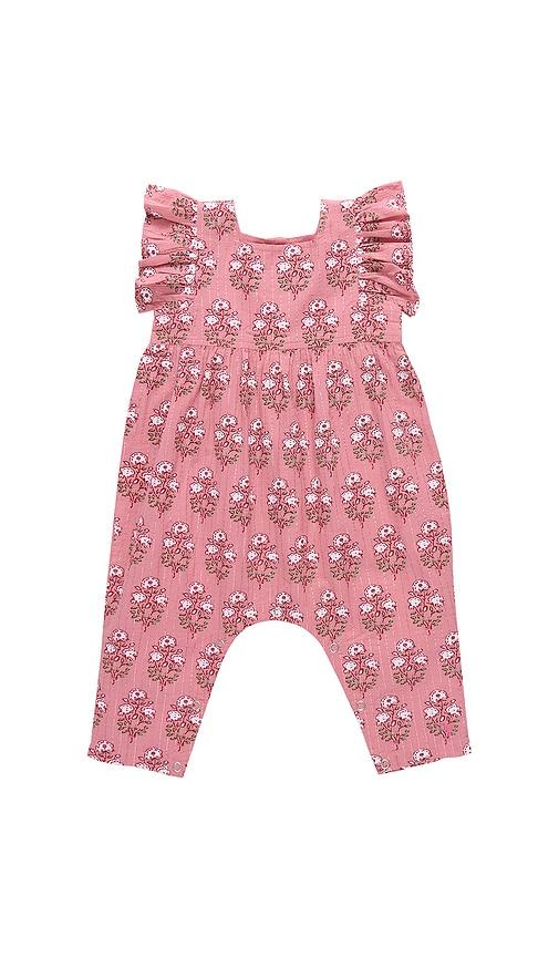 pink chicken baby girls elsie jumper in pink. - size 0-3mo (also in 3-6mo, 6-12mo)