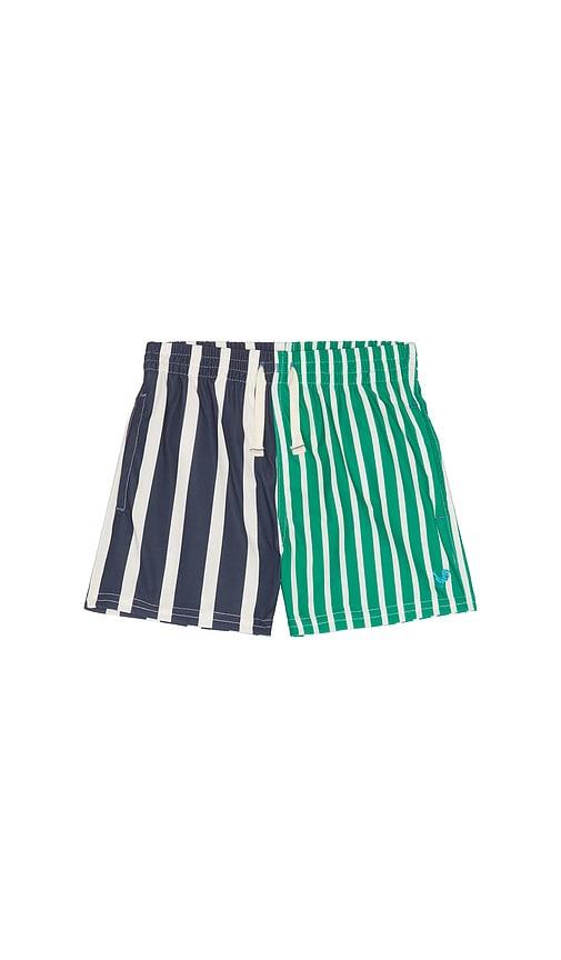 pink chicken boys swim trunk in navy. - size 2 (also in 4)