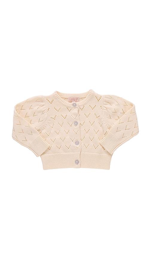 pink chicken connie sweater in ivory. - size 2 (also in 4)