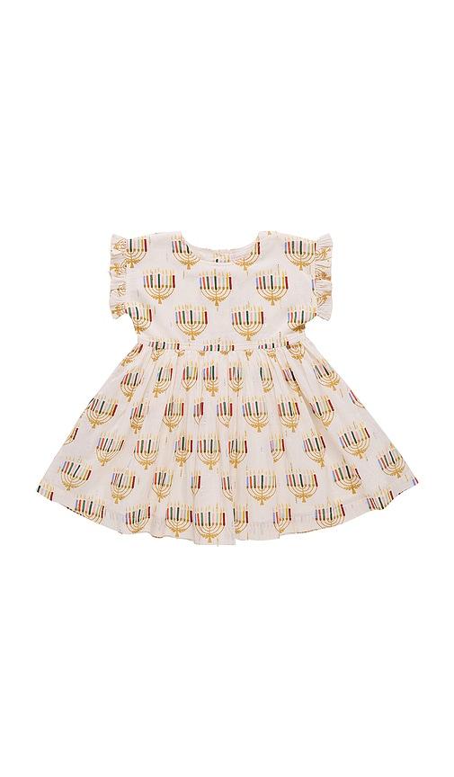 pink chicken girl adaline dress in white. - size 2 (also in 6)