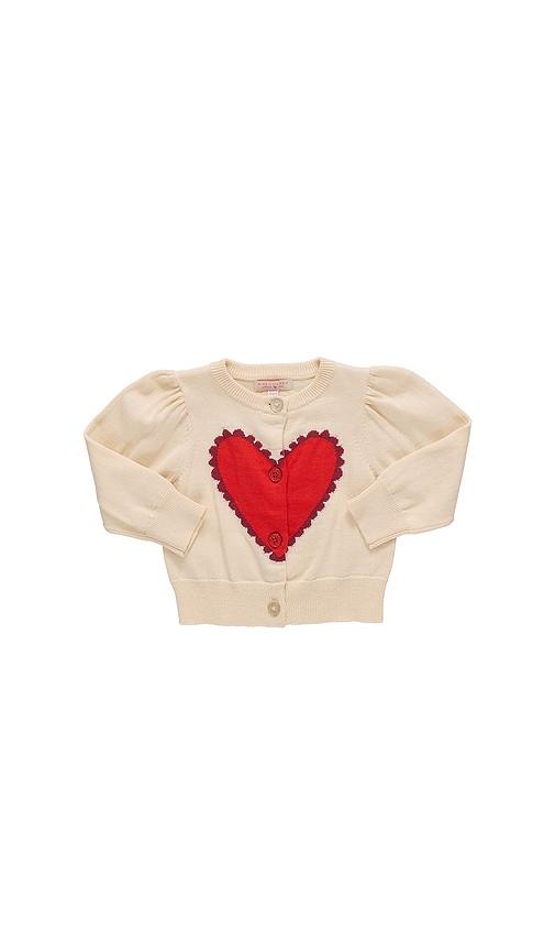 pink chicken girls constance sweater in beige. - size 2 (also in 3, 5, 6)