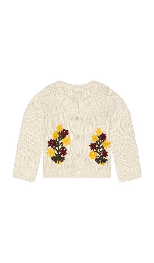 pink chicken maude sweater in cream. - size 3 (also in 4)