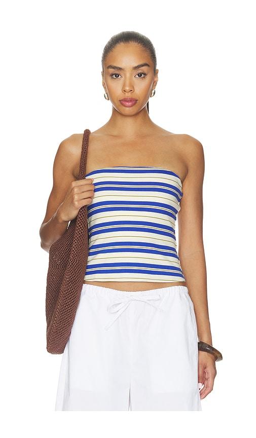 pistola beverly tube top in blue. - size l (also in xs, s, m, xl)