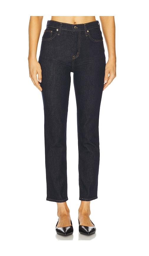 pistola bri high rise slim straight ankle jeans in blue. - size 24 (also in 27)
