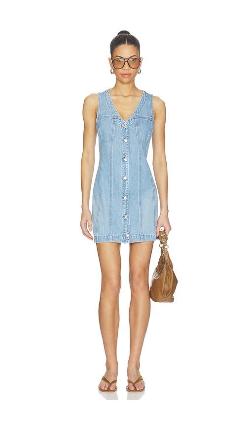 pistola carmel mini dress in blue. - size m (also in xs, s, xl)